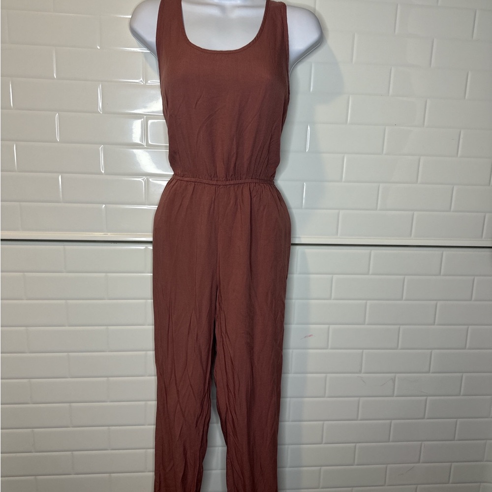 Forever 21 Terracotta Sleeveless Jumpsuit